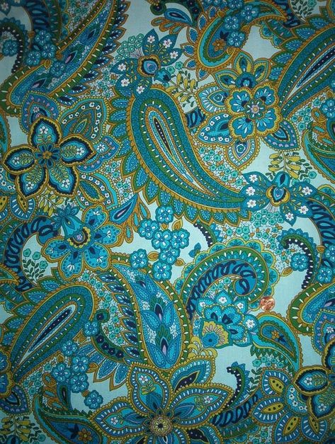 Blue Green Paisley Bedding - Foter Paisley Bedding, Motifs Textiles, Alexander Henry Fabrics, Textil Design, Paisley Fabric, Green Paisley, Paisley Design, Paisley Pattern, Textile Patterns