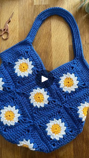 15K views · 1.4K reactions | I timed myself making a daisy granny square bag and this was the result! Just under 7 hours total 🧶  This royal blue is also the latest colour available for my crochet kits 🥰  I’ve also got a few finished bags available on my Etsy shop ready to ship straight away 🧶  #crochet #crochettips #learntocrochet #crocheting #crochetcrew #easycrochet #crochetpattern #crochetlove #yarn #yarnlove #crochetaddict #crochetideas #smallbusiness #etsyshop | Catherine Neil | Jungle · All Of The Time Daisy Granny Square, Daisy Bags, Crochet Kits, Granny Square Bag, Crochet Tote Bag, Latest Colour, Blue Daisy, 7 Hours, Crochet Kit