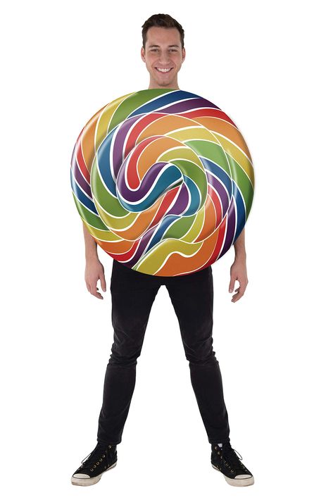 PRICES MAY VARY. Polyester Sweetest Costume - The lollipop tunic costume is easy to wear and goes with any themed party. The costume comes in adult and jr sizes so that the whole family can match. Cute And Practical - The sweet tunic has an adjustable hook and loop shoulder straps for an easy and comfortable fit. The tunic is comfortable and easy to wear. Greatest Quality - The rainbow candy costume is made with quality material for utmost durability and comfort. It is resistant to most chemical Candyland Costume Women, Candyland Dress, Candyland Halloween, Lollipop Costume, Tunic Costume, Candy Costume, Candy Themed Party, America Dress, Candy Costumes