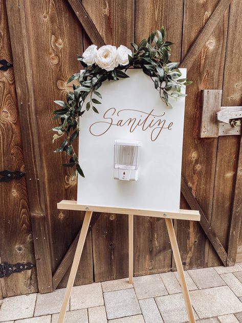 Sanitizing Station, Forbidden Apple, Spread Love Not Germs, Sentimental Wedding, Heirloom Wedding, Wedding Essentials, Wedding Planning Advice, Wedding Signage, Free Wedding