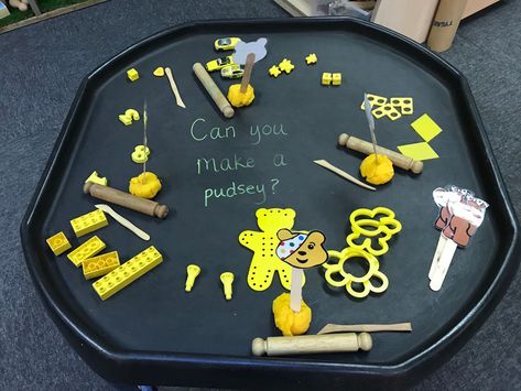 Children In Need Eyfs Activities, Children In Need Tuff Tray, Pudsey Bear Activities, Children In Need Activities Pudsey, Pudsey Activities, Pudsey Bear Activities Eyfs, Children In Need Activities Eyfs, Children In Need Activities, Sensory Classroom