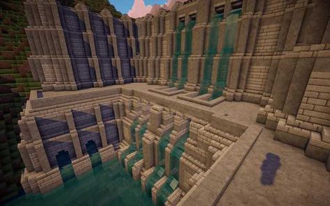 Minecraft Dams - Imgur Minecraft Dam, Minecraft Base, Minecraft Images, Minecraft Structures, Minecraft Farm, Mc Wallpaper, Easy Minecraft Houses, Diy Minecraft, Minecraft Castle