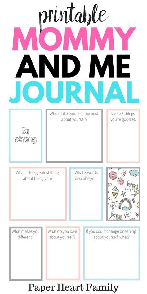 A printable mommy and me journal full of 365 questions. This journal will last you an entire year. Simply pick a time of day when you will sit down with your child (dinnertime, bedtime). Ask your child one question per day and record her answer. I love this keepsake, and the bonding time with my daughters. Mommy And Me Journal, Mother Daughter Journal, 365 Questions, Mother Daughter Activities, Me Journal, Daughter Activities, Mom Journal, Birthday Traditions, Keepsake Journal