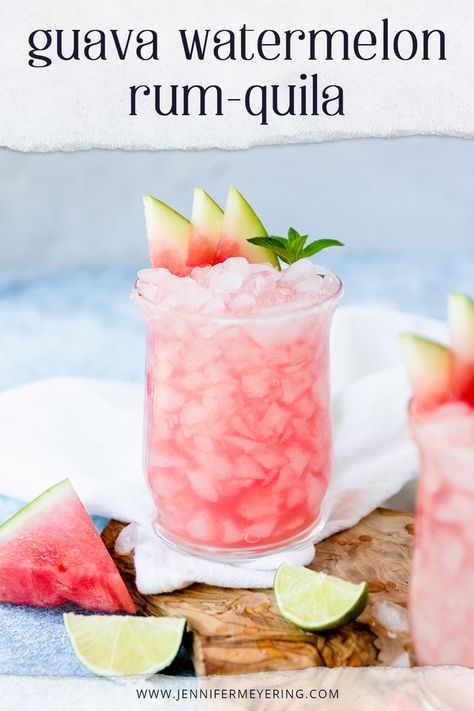 Guava Drink, Fresh Watermelon Juice, Guava Nectar, Party Nibbles, Craft Cocktail Recipe, Guava Juice, Tequila Drinks, Rock Hunting, Fresh Watermelon