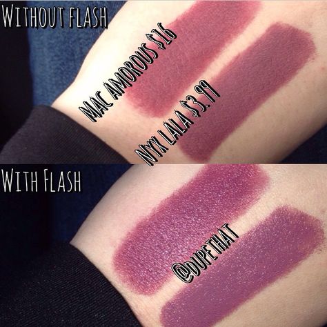 MAC Amorous vs. NYX Lala Mac Amorous, Lipstick Art, High End Makeup, Affordable Makeup, Makeup Swatches, Cruelty Free Makeup, Mac Makeup, Beauty Basics, Love Makeup