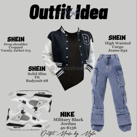 #outfitidea #jordan4s #shein #outfitmadebymyla Jordan 4 Outfit Women Baddie, Outfits With Jordan Retro 4, Outfit With Jordan 4, Outfits With Jordan 4s, Jordan 4 Outfit Women, Jordan 4 Outfits, Jordan 4s Outfit, Jordan 4 Outfit, 4s Outfit