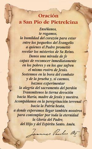 Oración a Padre Pío Padre Pio Novena, Padre Pio Prayer, Spanish Prayers, Novena Prayers, Catholic Decor, Positive Mantras, Strong Faith, Lessons Learned In Life, Catholic Prayers