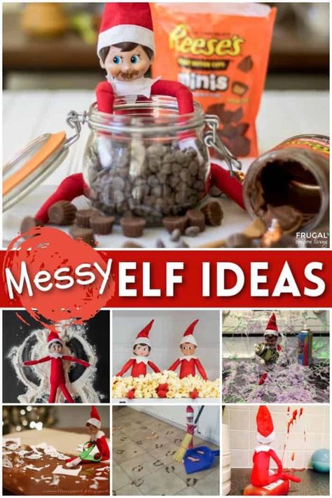 We have some sticky situations. If your child finds humor in a mess, try these Messy Elf on the Shelf ideas to create a laugh. New Elf on the Shelf ideas daily plus free Elf on the Shelf printables. #FrugalCouponLiving #ElfontheShelf #ElfontheShelfIdeas #ElfIdeas #funnyelfideas #funnyelfontheshelf #elfprintables #freeelfprintables #printables #freeprintables #ElfonaShelf #ScoutElfIdeas Elf On Shelf Food Ideas, Elf On Shelf Messy Ideas, Easy Messy Elf On The Shelf Ideas, Elf Messy Ideas, Elf On The Shelf Making A Mess, Messy Elf On The Shelf Ideas Funny, Elf Mess Ideas, Messy Elf Ideas, Elf On The Shelf Messy Ideas