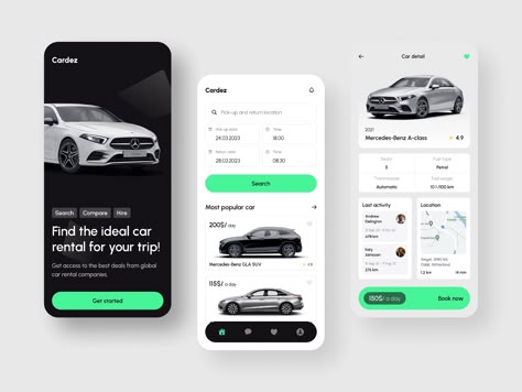 Car App Design, Car Service App, Social App Design, Dashboard App, Car Rental App, Car App, Uber App, Drive App, Car Ui