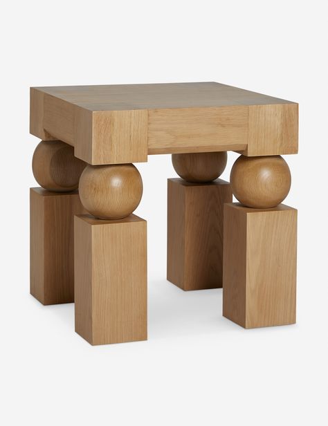 Kent Sculptural Oak Side Table Consul Table, Sculptural Side Table, Jessica Helgerson, Burled Wood Furniture, Disc Interiors, Dusen Dusen, Mantel Mirrors, Cordless Table Lamps, Oak Side Table