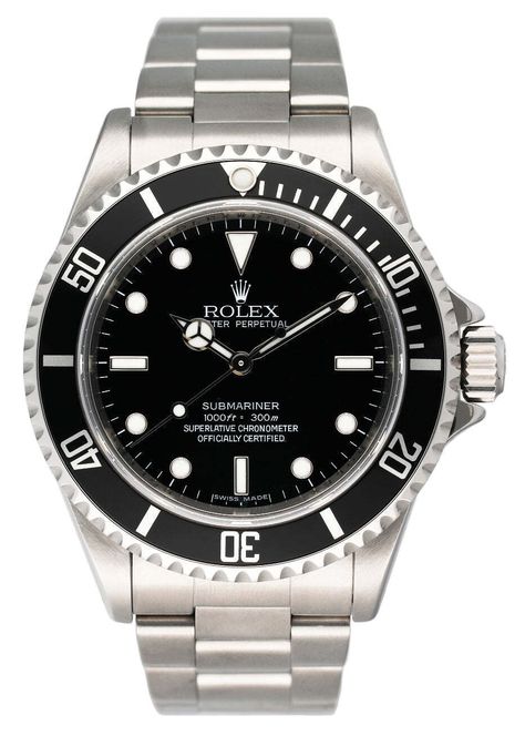 Rolex Submariner 14060M No Date Engraved Rehaut Mens Watch TOP BRANDS Rolex Audemars Piguet Omega Patek Philippe Cartier Breitling All Rolex Oyster Perpetual Submariner 14060M Mens Watch. 40mm stainless steel case with unidirectional stainless steel bezel with black bezel insert. Black Dial with luminous Mercedes hands and luminous index hour markers. Minute markers on the outer dial. Engraved Rehaut. Stainless steel Oyster bracelet with fold over clasp with safety. Will fit up to 7.5-Inch wrist. Automatic self-winding movement. This watch is backed by our two year warranty. Phigora Guarantee Two Years Warranty Free Shipping & Returns Specifications SKU R10072208X Model Submariner Gender Men Watch Style Luxury Shape Round Case Material Stainless Steel Movement Automatic Condition Automatic Rolex Black Dial, Audemars Piguet Men, Rolex Submariner Black, Rolex Wrist Watch, Rolex Watches Submariner, Black Rolex, Rolex Collection, Rolex Oyster Perpetual Date, Mens Watch Box