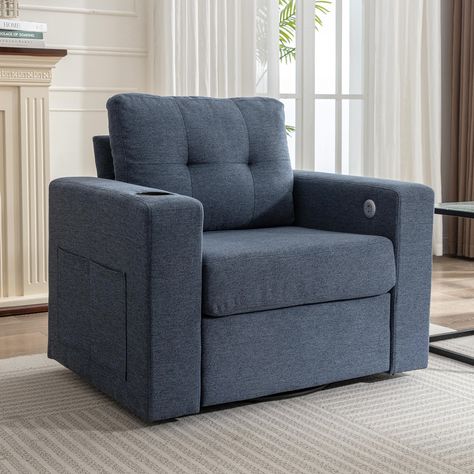 Comfortable Experience: 90 degree swivel function. Single Sofa Design, Single Chair Sofa, Sofa Chair Living Room, Sofa Single, Accent Sofa, Living Room Chair, Storage Chair, Single Sofa Chair, Sofa Seat