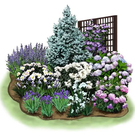 Cozy Corner Garden Plan Create a pocket of color in your yard with this garden plan filled with easy-to-grow favorites. Flower Garden Plans, Drought Tolerant Garden, Corner Garden, Garden Plan, Garden Shrubs, Low Maintenance Landscaping, Low Maintenance Garden, Have Inspiration, Garden Plans