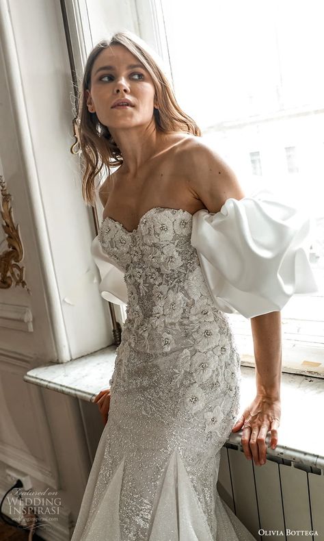 Fit Flare Wedding Dress, Olivia Bottega, Flare Wedding Dress, Wedding Inspirasi, Strictly Weddings, Bride Fashion, Fit And Flare Wedding Dress, 2022 Wedding, Gorgeous Wedding Dress