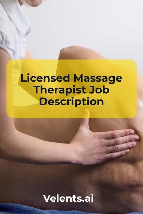 Licensed Massage Therapist Job Description template includes a detailed overview of the key requirements, duties, responsibilities, and skills for this role. It's optimized for posting on online job boards or careers pages and easy to customize this template for your company. Massage Therapist Resume, Massage Therapist Career, How To Get More Massage Clients, Benefit Of Massage, Travel Massage Therapist, Lymph Drainage Massage, Job Description Template, Licensed Massage Therapist, Swedish Massage