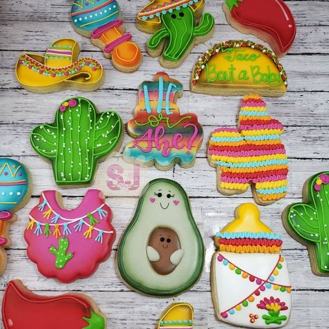 SJ Cookiez on Instagram: “What will it be... a He or a She?!? This Nacho Average Gender Reveal cookie set is such an adorable way to celebrate the reveal of what the…” Nacho Average Gender Reveal, He Or She Esta Gender Reveal, Gender Reveal Cookies, Baby Cookies, He Or She, Baby Reveal, Baby Shower Gender Reveal, Nachos, Gender Reveal