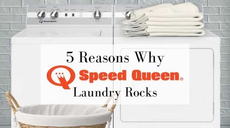 Speed Queen Washer, Best Washer Dryer, Speed Queen, New Home Wishes, Commercial Laundry, Top Load Washing Machine, Steel Tub, Laundry Room Inspiration, Dr House