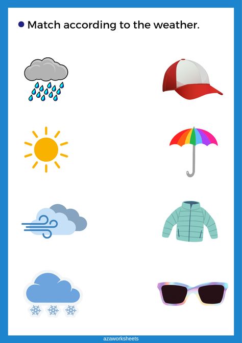 Types Of Weather Preschool, Types Of Weather Worksheet, Weather Worksheets Preschool Free Printables, Season Worksheets For Kids, Weather Worksheets For Kids, Season Worksheet, Weather Quiz, Worksheets For Toddlers, Weather For Kids