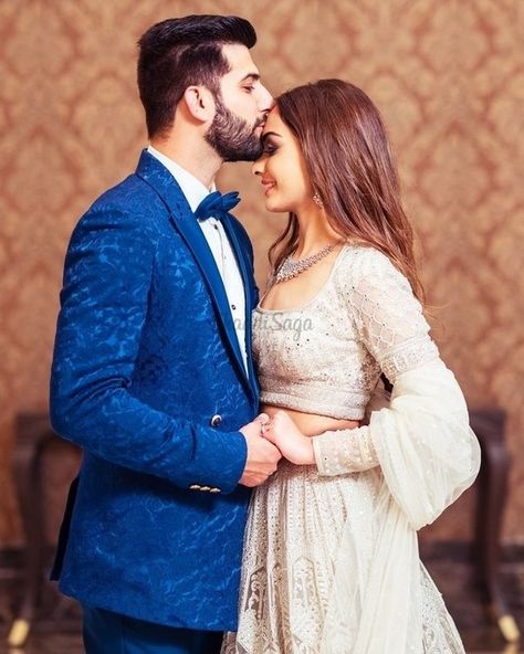 45+ Full Sleeves Blouses To Pick For Your Winter Wedding | ShaadiSaga Pose For Engagement Photos Indian, Blouse Designs Bell Sleeves, Roka Poses, Full Sleeves Blouses, Engagement Poses For Indian Couple, Sleeves Blouse Designs, Haldi Couple, Reception Poses, Reception Photoshoot