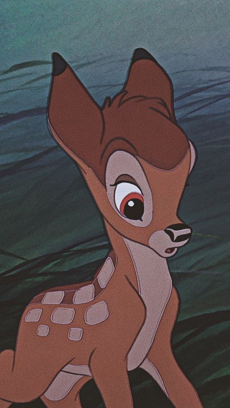 Brown Disney Characters, Bambi Wallpaper Aesthetic, Bambi Wallpapers, Phone Wallpaper Themes, Bambi Aesthetic, Disney Cuties, Bambi Disney, Disney Characters Wallpaper, Disney Icons