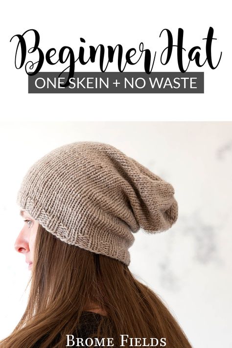 model wearing a simple slouchy knitted hat Slouchy Beanie Hat Pattern, Free Slouchy Hat Knitting Pattern, Slouch Hat Knit Pattern Free, Slouchy Beanie Knit Pattern Free, Slouchy Hat Knitting Pattern Free, Knit Slouchy Hat Pattern Free, Slouchy Hat Knitting Pattern, Knitted Hat Patterns Free Women, Knit Slouchy Hat Pattern