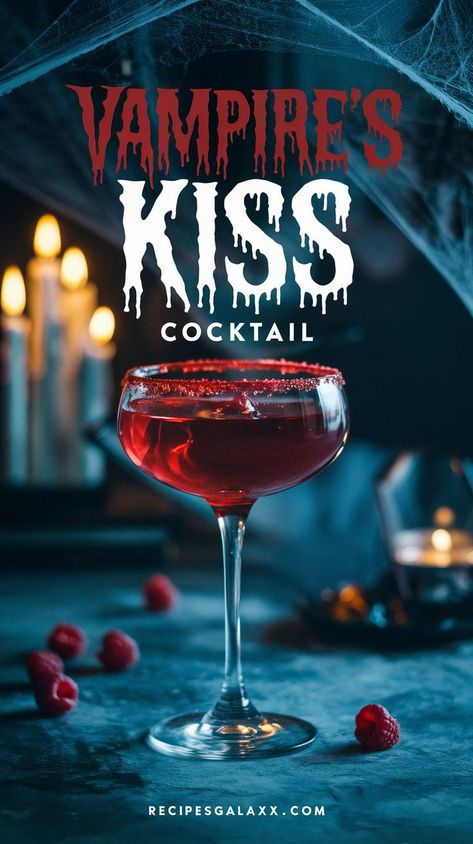 Vampire’s Kiss Cocktail – Halloween Drink Lemon Drop Shooter, Mimosa Cocktail Recipes, Kiss Cocktail, Hot Toddy Cocktail, Manhattan Cocktail Recipe, Cocktail Halloween, Sidecar Cocktail, Mimosa Cocktail, Air Fryer Recipes Vegetarian