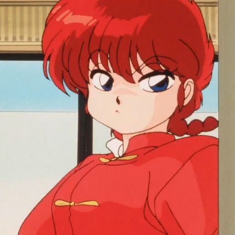 Silly Anime Pfp, Ranma Pfp, Anime Redraw, Female Ranma, 80s Anime, Manga Story, Anime Expressions, Old Anime, Character Design Animation