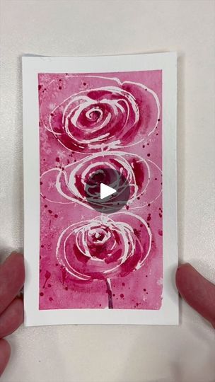 Masking Liquid Watercolor, Masking Fluid Watercolor Ideas, Masking Fluid Watercolor, Rice Art, Learning To Paint, Abstract Roses, Paintings Tutorials, Homemade Card, Inspiration Painting