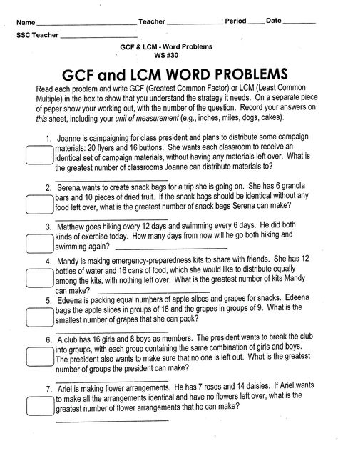 Gcf and Lcm Worksheet Worksheet Lcm Prime Factorization Worksheet, Gcf And Lcm, Skeletal System Worksheet, Lcm And Gcf, Least Common Multiple, 6th Grade Worksheets, Greatest Common Factors, Addition Words, Addition Word Problems