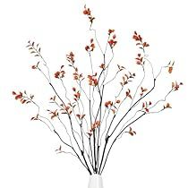 Stems For Vase, Plants For Home Office, Fall Branches, Types Of Interior Design Styles, Vase With Branches, Faux Branches, Plants For Home, Faux Leaf, Banquet Party