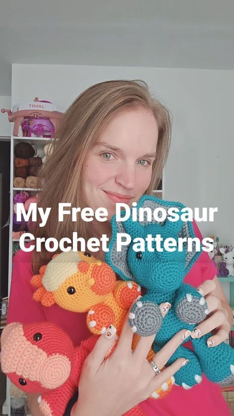 156K views · 450 reactions | Looking for something to crochet this weekend? I've got you covered! Which one is your favorite? 🦖 Find all of these patterns for free on my blog (link in bio), plus a whole lot more! #thenicolechase #crochetdinosaurs #amigurumi #crochetallday #amigurumicrochet #crocheter #amigurumidinosaurs #tannerthetriceratops | Nicole Chase Crochet | Hiko · Put Your Records on (Sped Up) - The More Things Seem to Change the More They Stay the Same Looking For Something, Which One Are You, Crochet Animals, Crochet Amigurumi, This Weekend, Crochet Baby, My Blog, Knit Crochet, Link In Bio