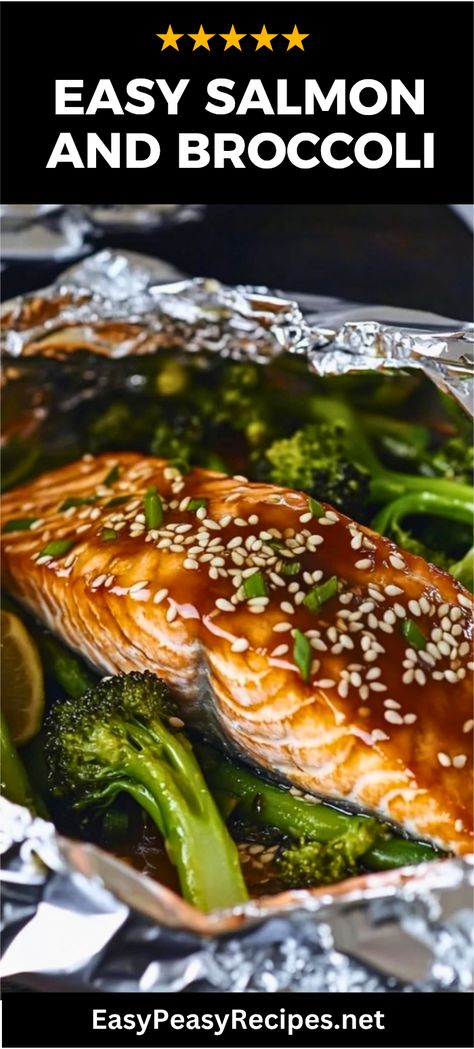 Looking for a delicious and healthy meal? Try these simple salmon and broccoli parcels! Packed with flavor and loaded with nutrients, this quick and easy dish will satisfy your hunger while filling your body with goodness. Perfect for busy weeknights, you can whip it up in no time. Plus, there’s minimal cleanup since everything is wrapped up in foil. This salmon recipe is not only tasty but also variation-friendly, allowing you to experiment with your favorite veggies. Give this healthy salmon dinner recipe a try tonight! Salmon And Broccoli Recipes, Blueberry Salmon, How To Prepare Broccoli, Salmon Parcels, Italian Salmon, Healthy Salmon Dinner, Salmon Broccoli, Salmon Foil Packets, Broccoli Dishes