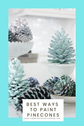 Best Way To Paint Pine Cones, Painted Pinecones Flowers Diy, How To Paint Pinecones Flower, How To Paint Pinecones Diy, Projects With Pinecones, How To Make Pinecone Ornaments, How To Paint Pine Cones, Crafts Using Pinecones, Painting Pinecones Diy