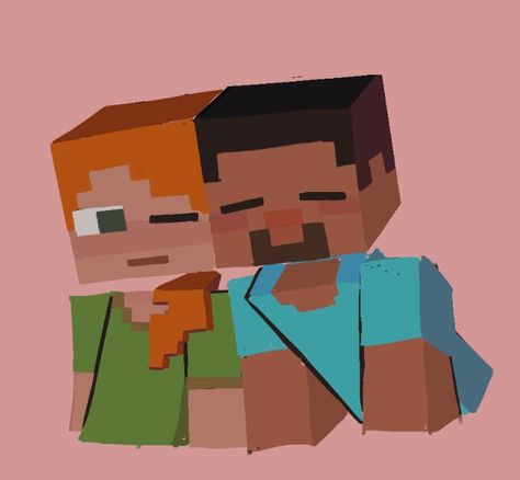 Alex And Steve Fanart, Minecraft Steve X Alex Fanart, Alex And Steve Minecraft Fanart, Minecraft Poses Reference, Minecraft Alex Fanart, Steve X Alex Minecraft, Minecraft Steve Fanart, Alex Minecraft Fanart, Steve Minecraft Fanart