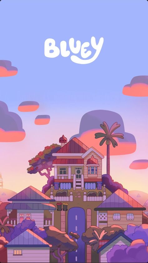 Bluey's House, Bluey Wallpaper, Bingo Funny, Cartoon Wallpaper Iphone, Iphone Background Wallpaper, Cute Backgrounds, Cute Wallpaper Backgrounds, Cute Disney, Ipad Wallpaper