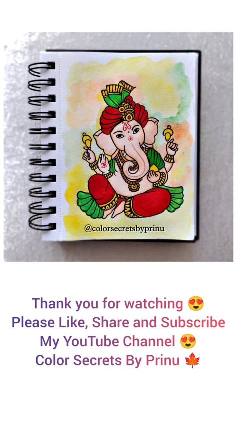 Ganesha Watercolor, Painting Ganpati, Oil Pastel Drawings Easy, Ganesha Drawing, Ganpati Bappa Morya, Ganesh Art Paintings, Easy Mandala Drawing, Boho Art Drawings, Bappa Morya