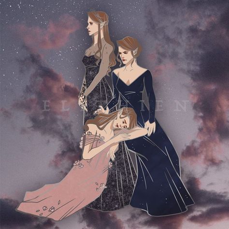 Acheron Sisters, Feyre Fanart, Archeron Sisters, Feyre And Rhysand, A Court Of Wings And Ruin, A Court Of Mist And Fury, Red Queen, Sarah J Maas, Sarah J