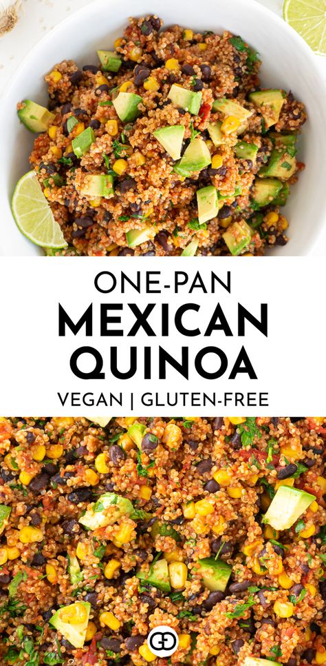 Healthy Recipes With Quinoa, Healthy Quinoa Recipes, Garlic Quinoa, One Pan Mexican Quinoa, Best Quinoa Recipes, Grains Recipes, Quinoa Recipes Healthy, Mexican Quinoa, Quinoa Recipe