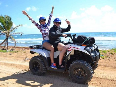 Scape Park in Punta Cana: Hoyo Azul Cenote, Zip Lines, Caves and more Beach And Mountains, Punta Cana Excursions, Punta Cana Dominican Republic, Atv Quad, Adventure Bucket List, Clearwater Beach, Atv Quads, Punta Cana, Clear Water