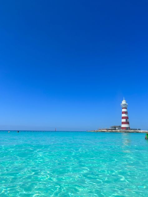 Ocean cay lighthouse 🌊 Ocean Cay Bahamas, Tropical Destinations, Summer 24, Phone Wallpapers, Vacation Spots, Bahamas, Lighthouse, Phone Wallpaper, Mood Board