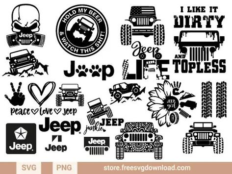 Decals For Jeep Wrangler, Jeep Svg Files, Jeep Life Decal, Jeep Svg, Jeep Art, Diy Jeep, Jeep Shirts, Cricut Svg Files Free, Jeep Decals