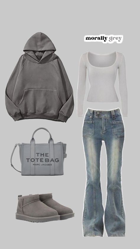 Dark Grey Hoodie Outfit Woman, Grey Uggs Outfit Winter, Grey Ugg Boots Outfit, Gray Uggs Outfit, Grey Uggs Outfit, Ugg Boot Outfits, Gray Hoodie Outfit, Grey Uggs, Calm Fits