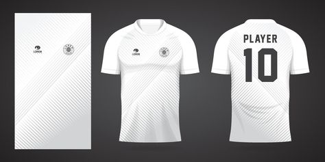 white football jersey sport design template White Football Jersey, Sport Design, Jersey Design, Sports Design, Football Jersey, Football Jerseys, Design Template, Premium Vector, The White