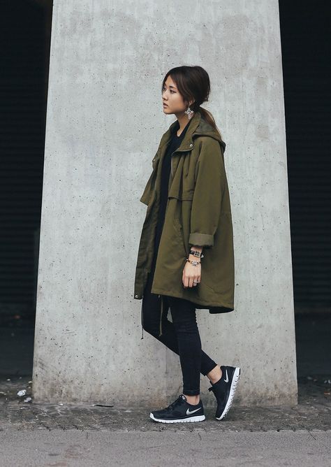 - Oversized Hoodie In Athleisure Style, Parka Outfit Spring, Spring Athleisure T-shirt For Layering, Oversized Winter Athleisure Activewear, Sporty Fall Streetwear Parka, Edgy Athleisure, Compressive Sporty Activewear For Streetwear, Parka Outfit, Athleisure Chic