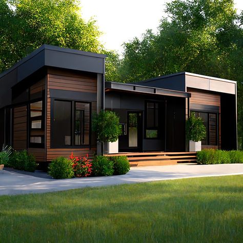 Elegant Tiny House, Small Apartment Building, Sims Houses, Container Houses, Houses Ideas, Cargo Container, Building A Container Home, Container House Plans, Casa Container