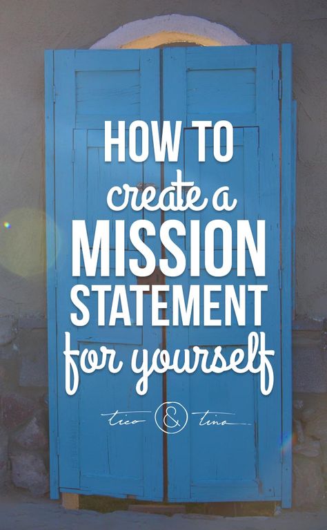 Mission statements aren't only for businesses. Learn how to create a mission statement for yourself to get more focused,  get more efficient, and make decisions easier. Creating A Mission Statement, Mission Statements, Personal Mission Statement, Marketing Analysis, Personal Mission, Business Analysis, Time Life, Mission Statement, Goal Setting