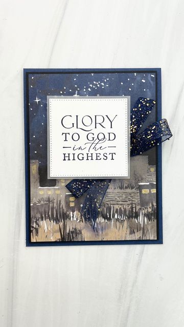 Jaimie - Paper Crafter on Instagram: "Stampin’ Up!’s O Holy Night patterned paper has the best Christmas scenes!!! Beautiful paper like this makes it so easy to create a handmade card. All I did was add a beautiful sentiment from the Night Divine Stamp Set with a sparkly bow under it. Minimal product. Little time needed. But what an impactful handmade Christmas card it makes!!! Get yours today and start creating!! #handmadecards #stampinup #papercrafting #makeitdontbuyit #stressreliev Nativity Cards, Nativity Christmas Cards, Christmas Holiday Greetings, Religious Christmas Cards, Handmade Christmas Card, Nativity Christmas, Oh Holy Night, Stampin Up Christmas Cards, O Holy Night