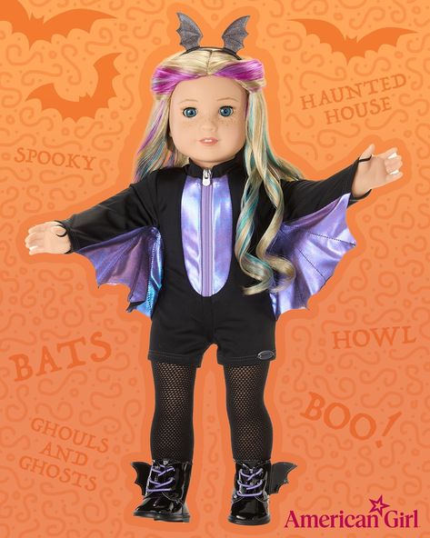 Shimmery with a side of spooky. 🦇💜 | Instagram American Girl, Siding, Dolls, Instagram Posts, On Instagram, Instagram