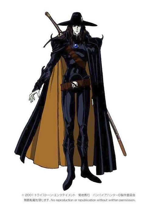 Vampire Hunter D Bloodlust, Castlevania Dracula, Castlevania Anime, Vampire Hunter D, Vampire Hunter, Concept Art Character, 90s Anime, Character Sheet, Dracula