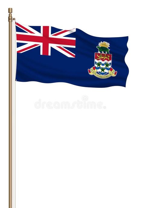 Background Illustration, A White Background, Dandy, Cayman Islands, Vector Design, Country Flags, Wind Sock, Gum, Stock Illustration